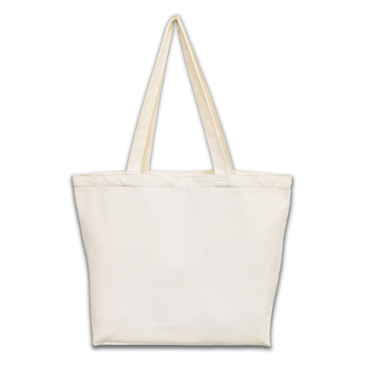 Canvas Tote Bag, Pockets, Zipper, Durable, Lightweight, Cotton Shopping Cloth Bag, Gifts