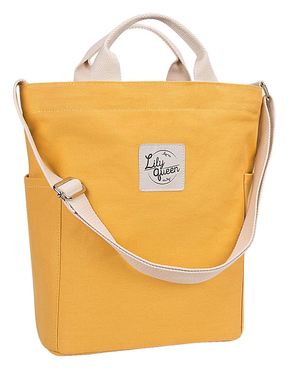 Lily queen Women Canvas Tote Handbags Casual Shoulder Work Bag Crossbody