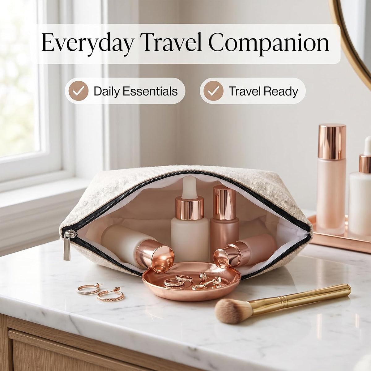 Best Friendship Gifts for Women, Friend Birthday Gifts for Women Makeup Bag