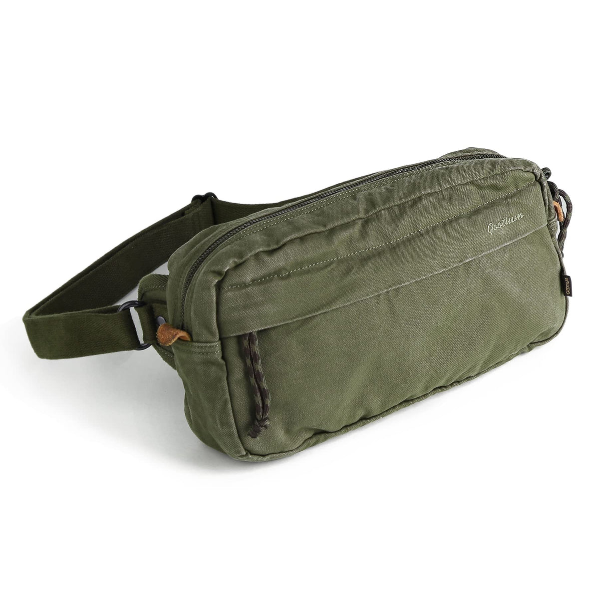 GOOTIUM Men’s Crossbody Pack - Canvas Daily Essentials Sling Bag Small Shoulder Backpack