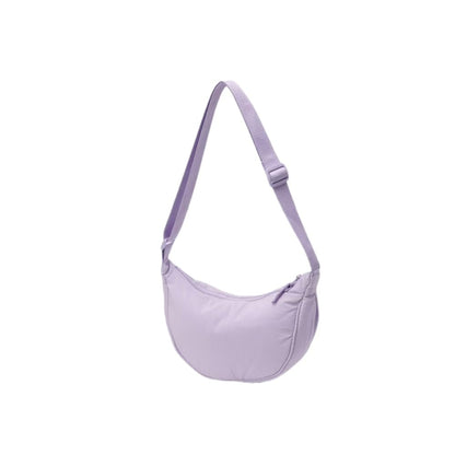 crescent shaped crossbody bag, lightweight work travel shoulder bag, casual sling bag