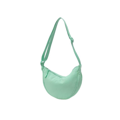 crescent shaped crossbody bag, lightweight work travel shoulder bag, casual sling bag