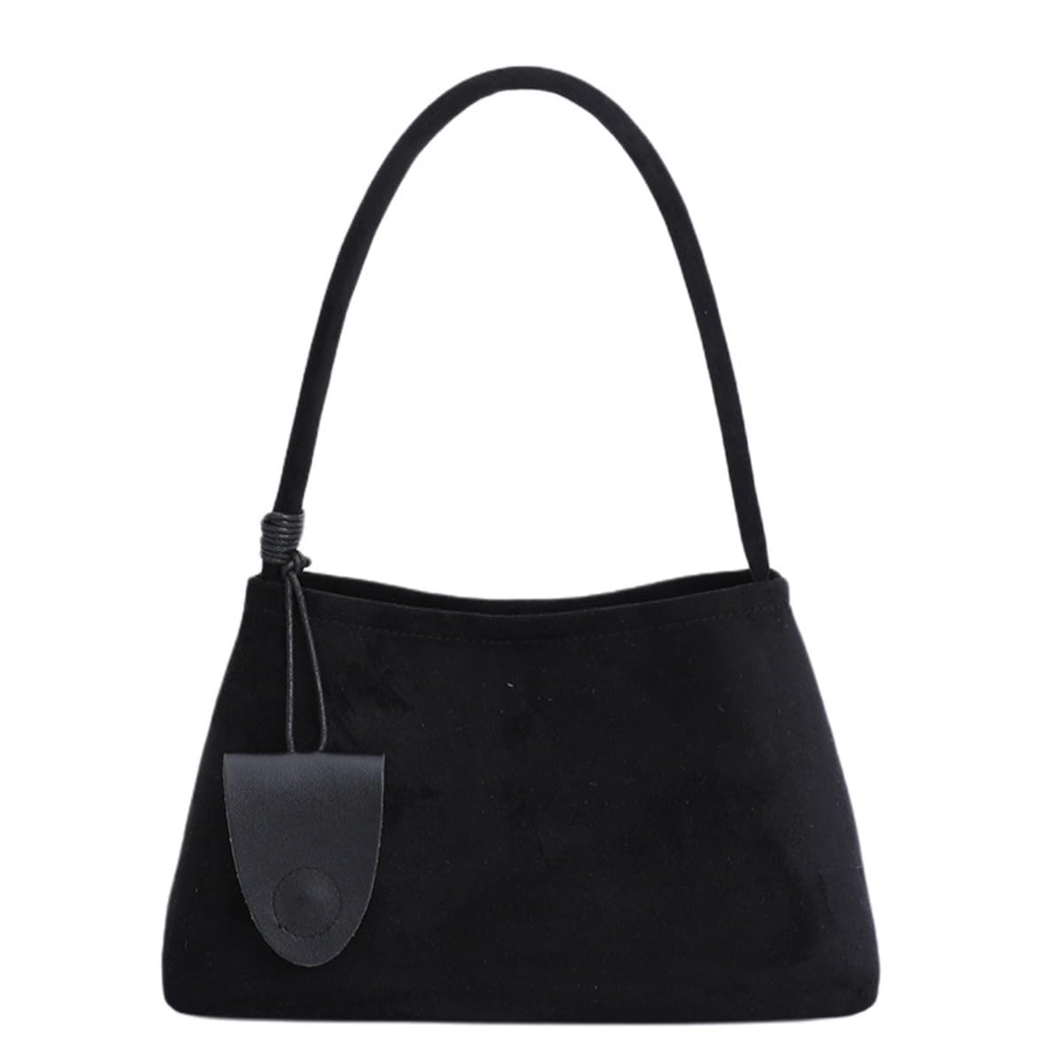 Trendy Faux Suede Top Handle Bag for Women 2025 Large Capacity Hobo Shoulder Bag Minimalist Office Commuter Tote