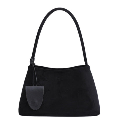Trendy Faux Suede Top Handle Bag for Women 2025 Large Capacity Hobo Shoulder Bag Minimalist Office Commuter Tote