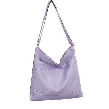 Cotton Tote Handbag Women Canvas Crossbody Beach Bag Hobo Shoulder Tote Bag with 3 External Pocket,Zipper Closure