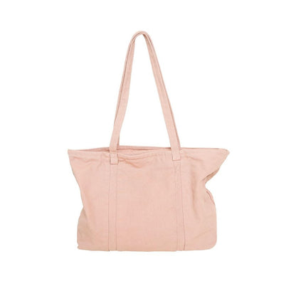 Cotton Tote Handbag Women Canvas Crossbody Beach Bag Hobo Shoulder Tote Bag with 3 External Pocket,Zipper Closure
