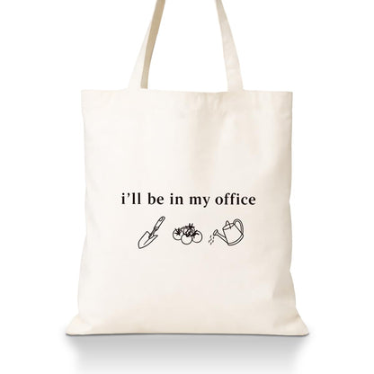 Funny Graphic Canvas Tote Bag, Reusable Dark Humor Shoulder Bag