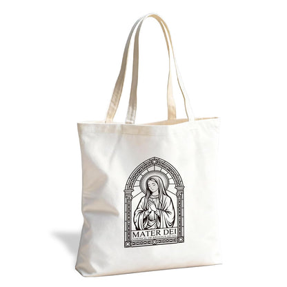 Christian Canvas Tote Bag for Women, Inspirational Faith Shoulder Bag