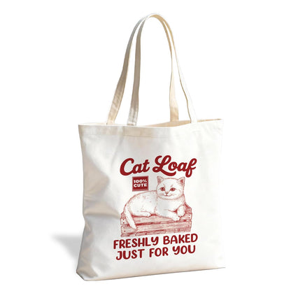 Animal Canvas Tote Bag, Cute Reusable Shoulder Bag for Shopping Travel