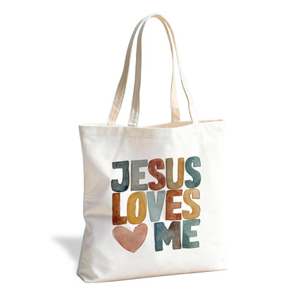 Christian Canvas Tote Bag for Women, Inspirational Faith Shoulder Bag