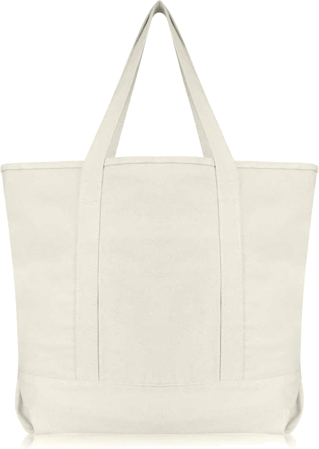22" Heavy Duty Cotton Canvas Tote Bag (Zippered)