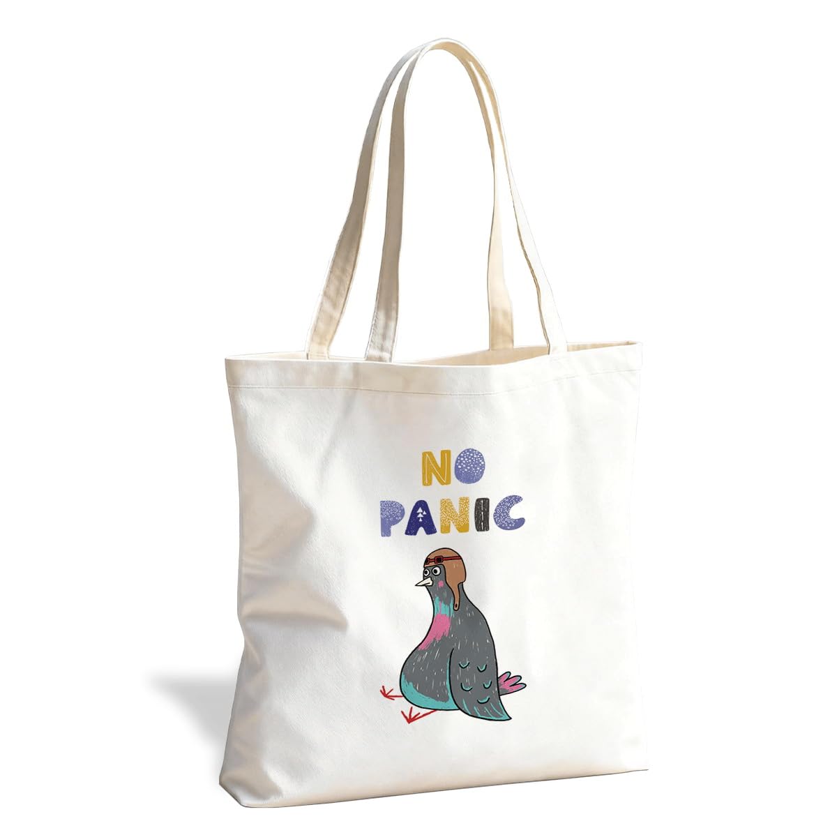 Funny Animal Canvas Tote Bag, Reusable bag for Shopping Work Trip