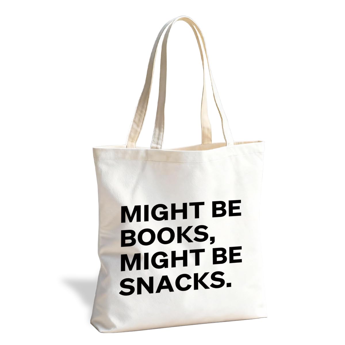 Literary Reusable Tote Bag, Creative Text Design for Book Lovers and Readers, for Work School Travel Shopping
