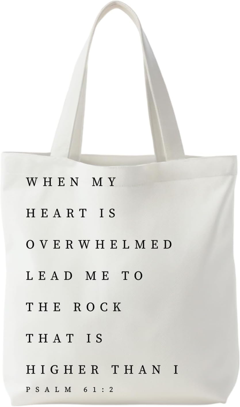 Jesus Christian Tote Bag for Women, Christian Bible Gifts, Religious Reusable Shopping Grocery Bags
