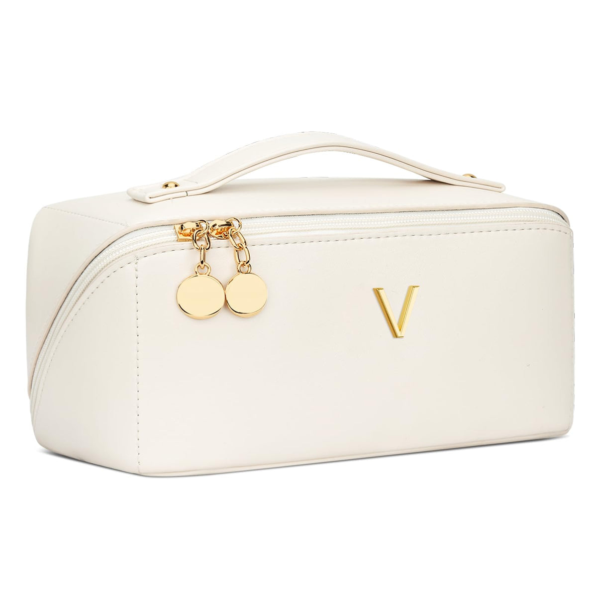 Initial Makeup Bag Personalized Gift for Women Teen Girls