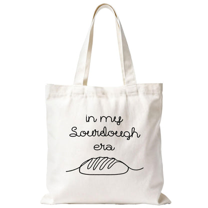Sourdough Baking Tote Bag, Funny Bread Baker Gifts Canvas Tote Bags, Reusable Grocery Shopping Bag