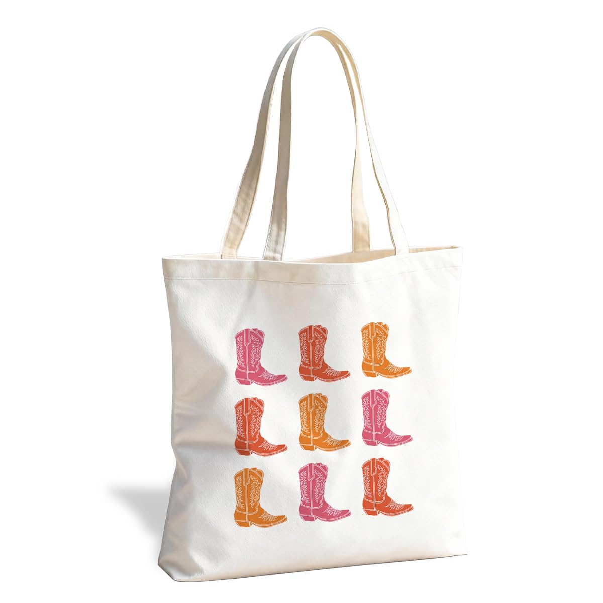 Funny Canvas Tote Bag, Reusable Shoulder Bag for Shopping Library Travel