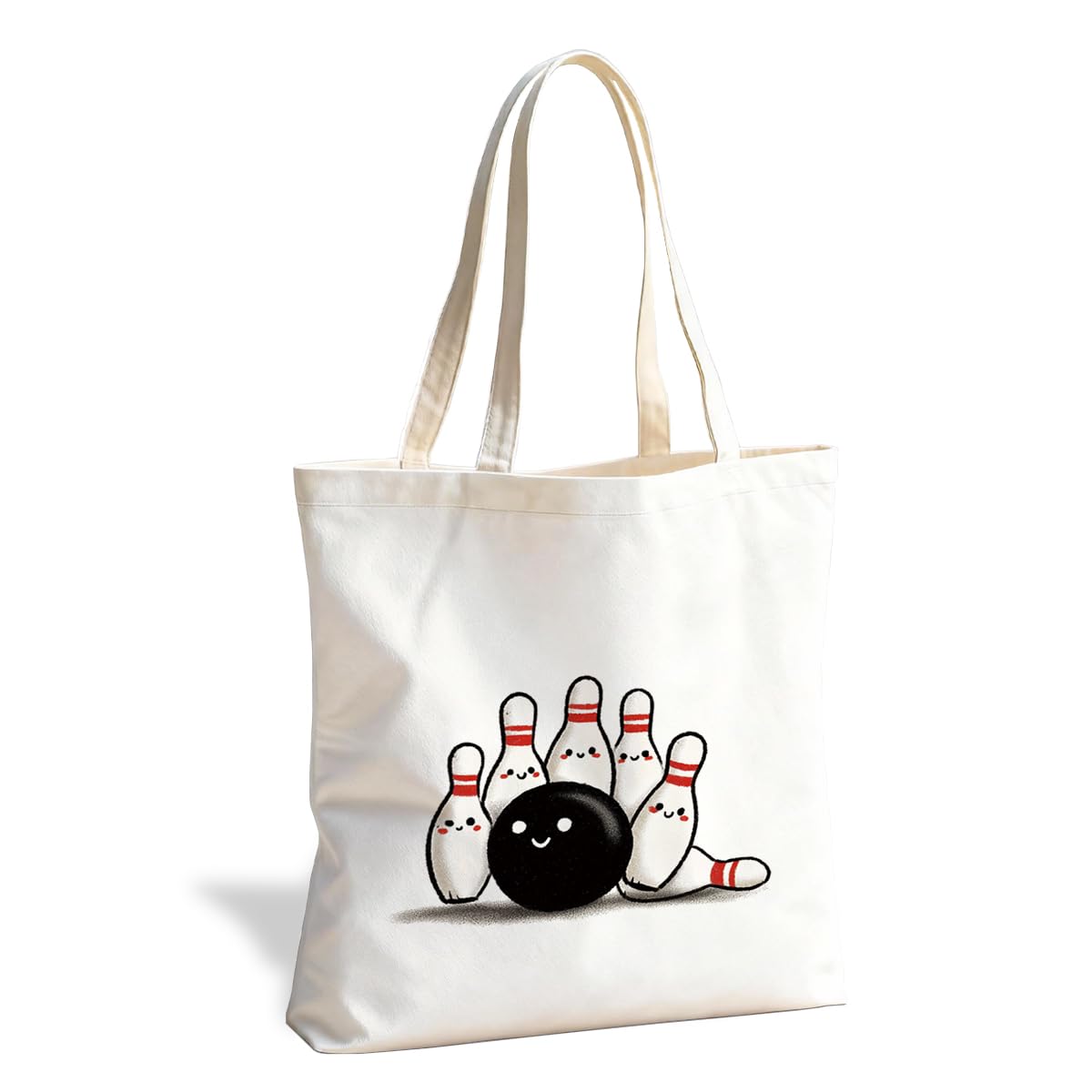 Funny Graphic Tote Bag, Reusable Canvas Shoulder Bag for Shopping Work