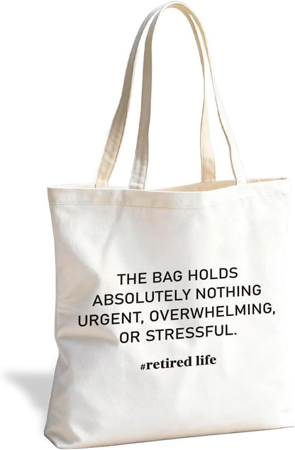 Cute Reusable Tote Bag, Adorable Funny Design for Daily Carry and Shopping, for School Work Travel Beach