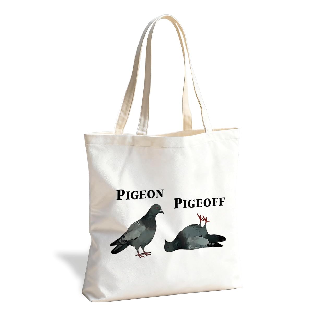 Funny Animal Canvas Tote Bag, Reusable bag for Shopping Work Trip