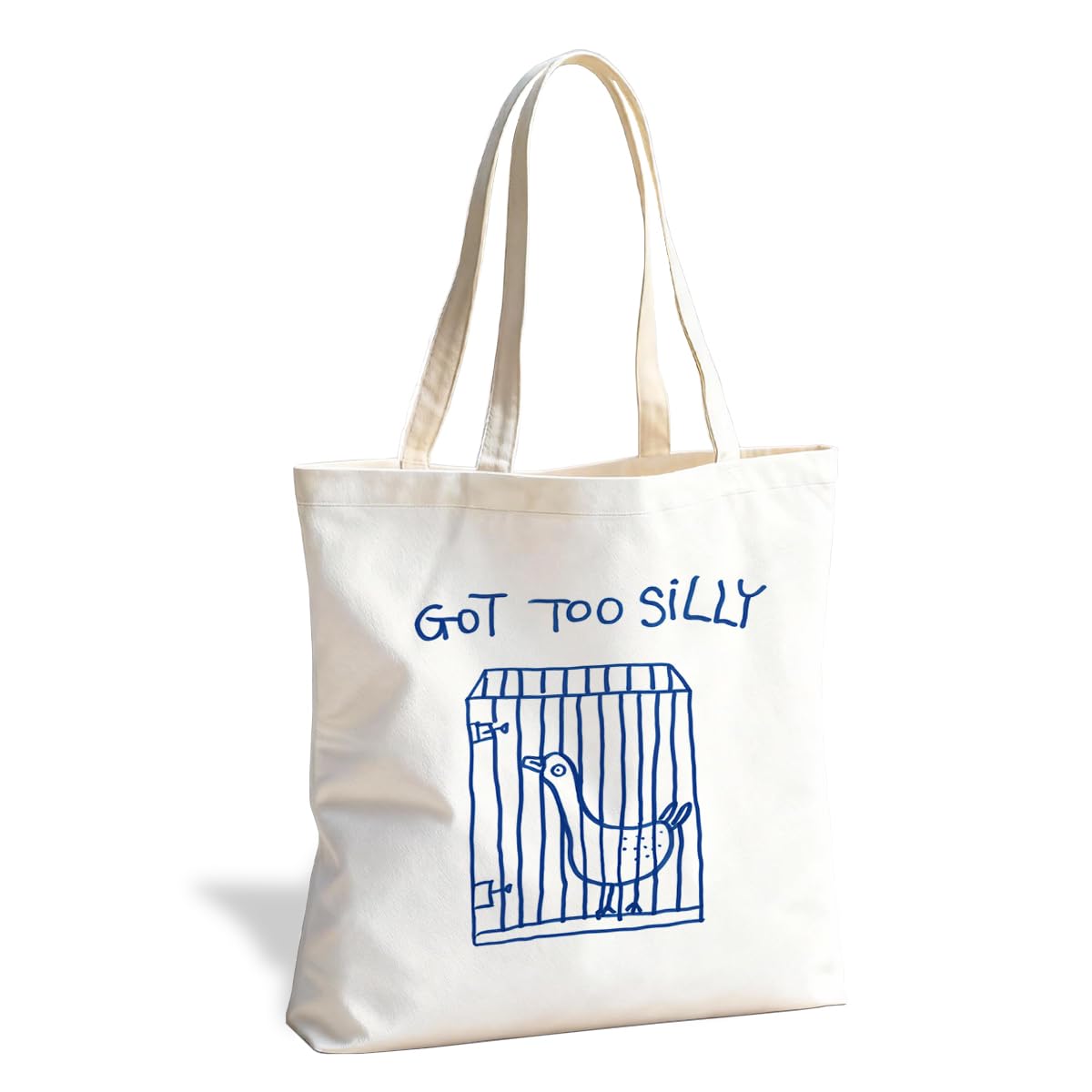 Animal Canvas Tote Bag, Cute Reusable Shoulder Bag for Shopping Travel