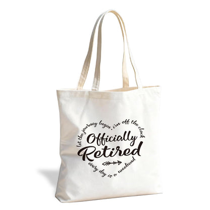 Funny Graphic Tote Bag, Reusable Canvas Shoulder Bag for Shopping Work