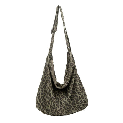 Cotton Tote Handbag Women Canvas Crossbody Beach Bag Hobo Shoulder Tote Bag with 3 External Pocket,Zipper Closure