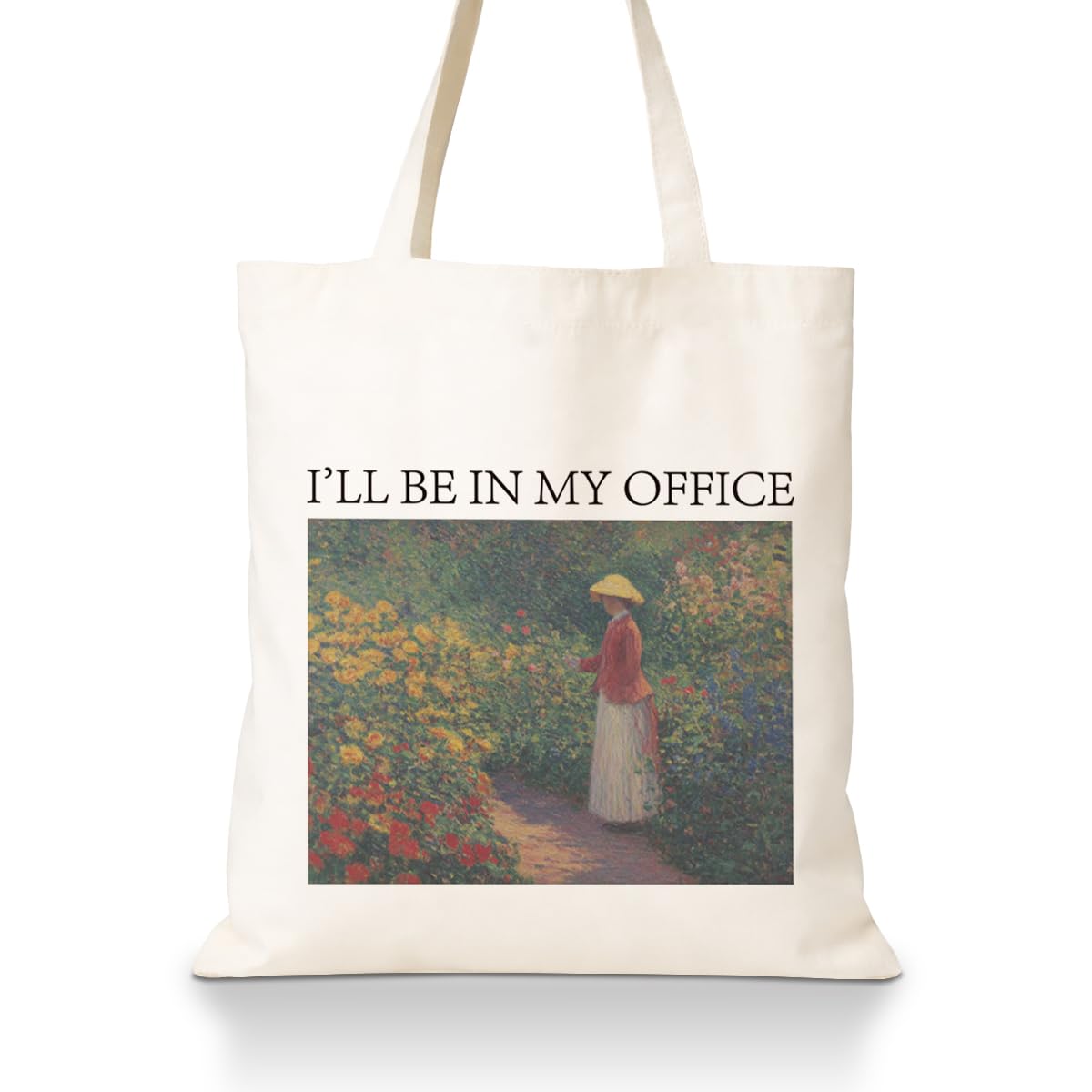 Funny Graphic Canvas Tote Bag, Reusable Dark Humor Shoulder Bag