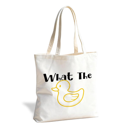 Cute Reusable Tote Bag, Adorable Funny Design for Daily Carry and Shopping, for School Work Travel Beach
