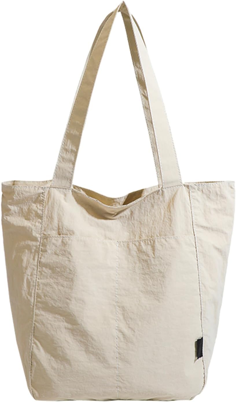 Barsine Tote Bag for Women Unisex Lightweight Nylon Totes Purses and Handbags Large Casual Shoulder Hobo for Travel Gym