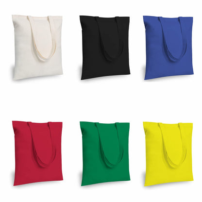 TOPDesign 10-Pack Economical 11.8"x13" Cotton Tote Bags, Lightweight Small Reusable Grocery Shopping Cloth Bags, Suitable for DIY, Advertising, Promotion, Gift, Activity
