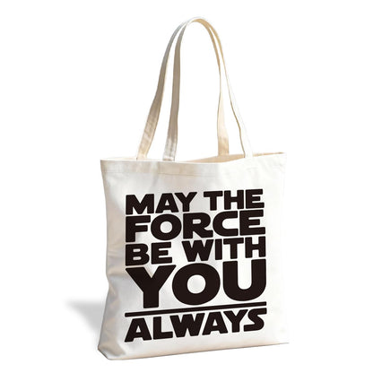 Funny Graphic Tote Bag, Reusable Canvas Shoulder Bag for Shopping Work