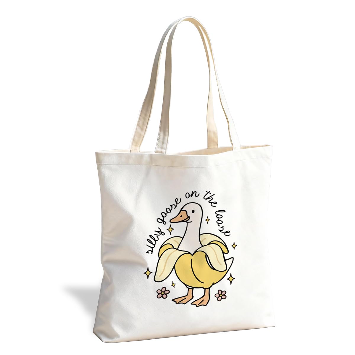Animal Canvas Tote Bag, Cute Reusable Shoulder Bag for Shopping Travel