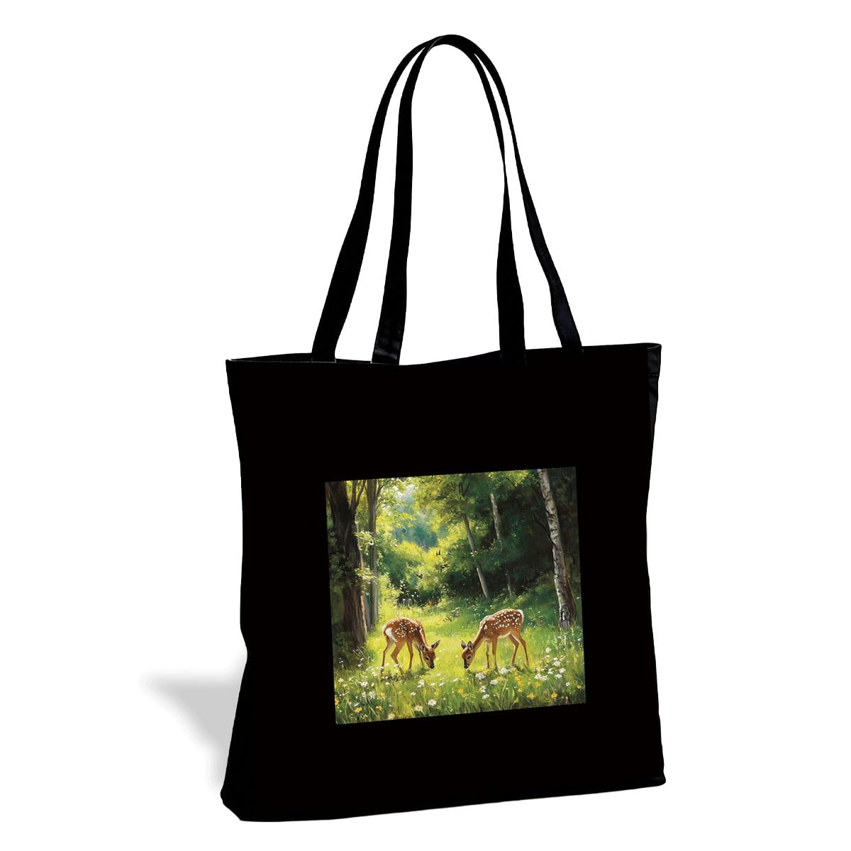 Funny Animal Canvas Tote Bag, Reusable bag for Shopping Work Trip