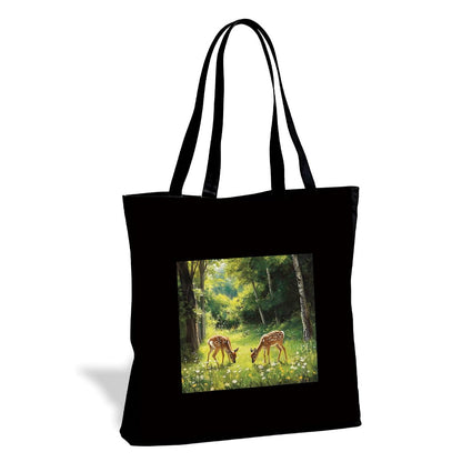 Funny Animal Canvas Tote Bag, Reusable bag for Shopping Work Trip