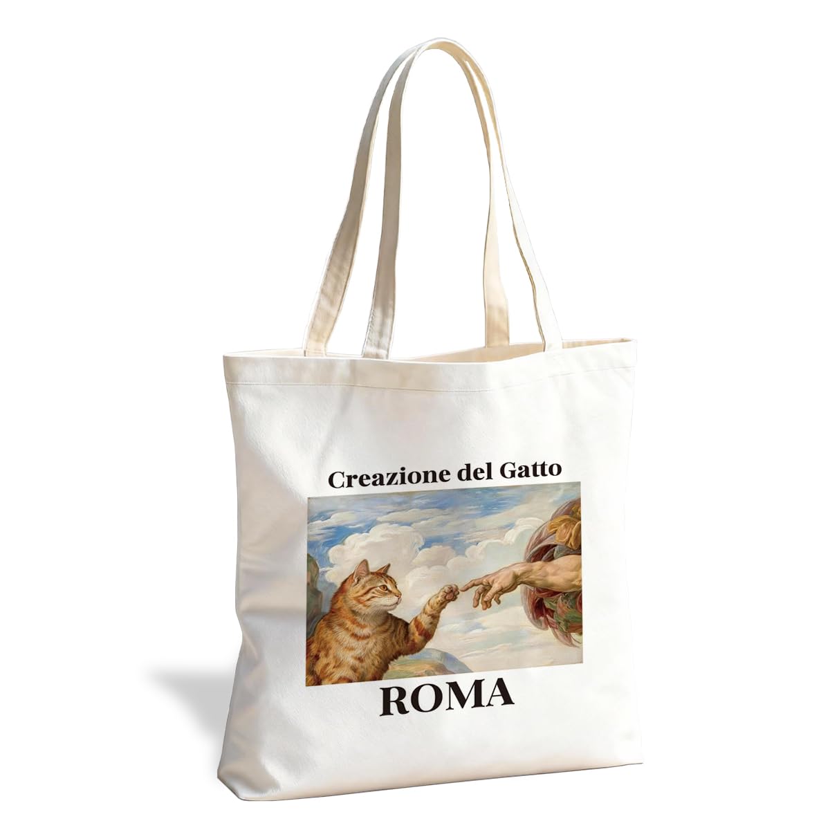Cute Reusable Tote Bag, Adorable Funny Design for Daily Carry and Shopping, for School Work Travel Beach