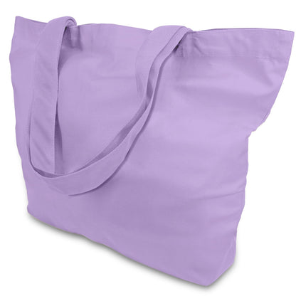 TOPDesign 3-Pack Super Strong Large 12oz Cotton Canvas Tote Bags, Reusable Grocery Shopping Cloth Bags, Fashionable Two-Tone Totes for Crafts, DIY Your Creative Designs