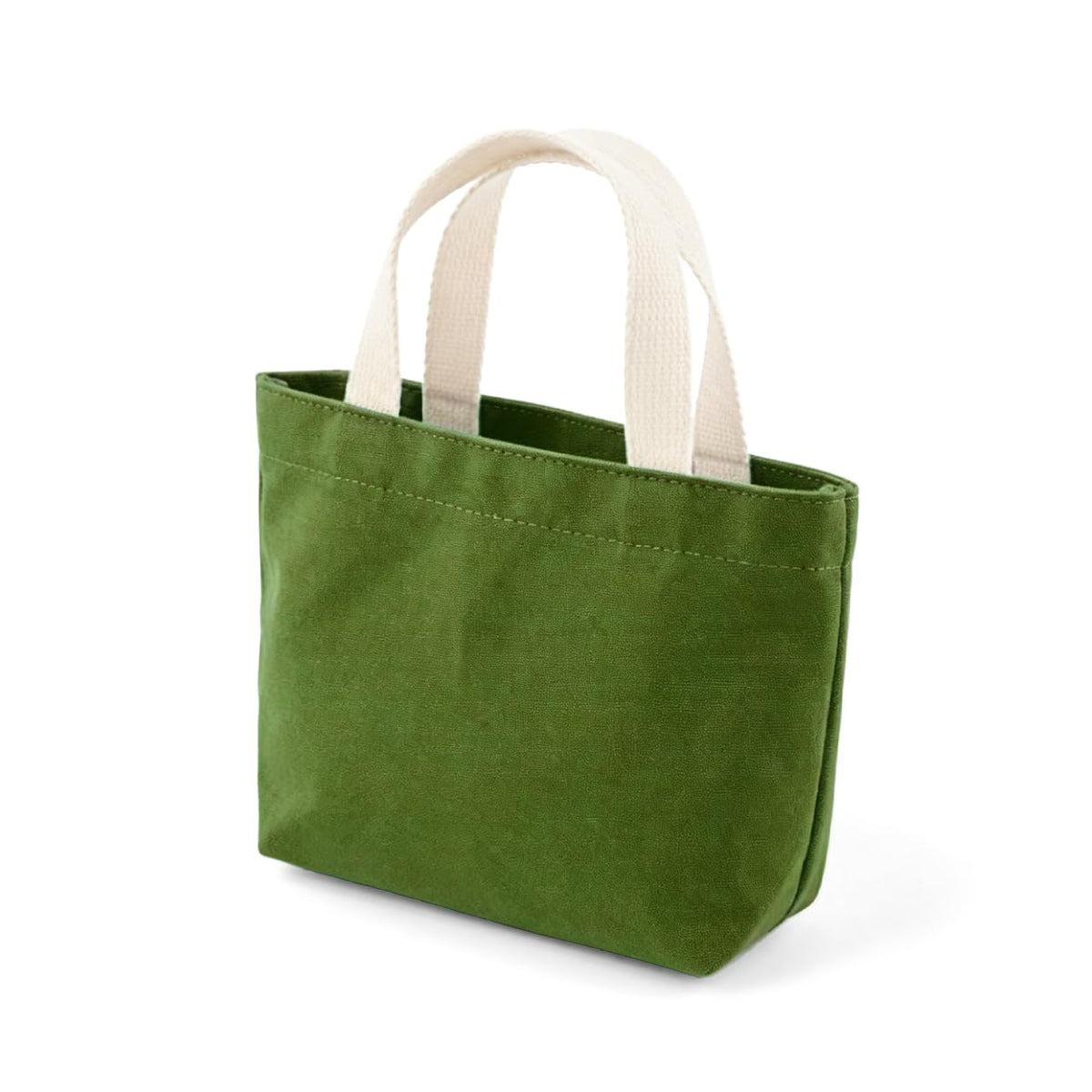 Small Solid Color Canvas Tote Bag for Women