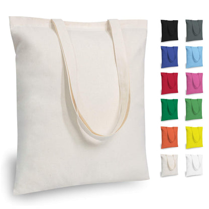 TOPDesign 10-Pack Economical 11.8"x13" Cotton Tote Bags, Lightweight Small Reusable Grocery Shopping Cloth Bags, Suitable for DIY, Advertising, Promotion, Gift, Activity