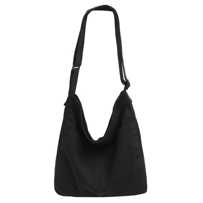 Cotton Tote Handbag Women Canvas Crossbody Beach Bag Hobo Shoulder Tote Bag with 3 External Pocket,Zipper Closure