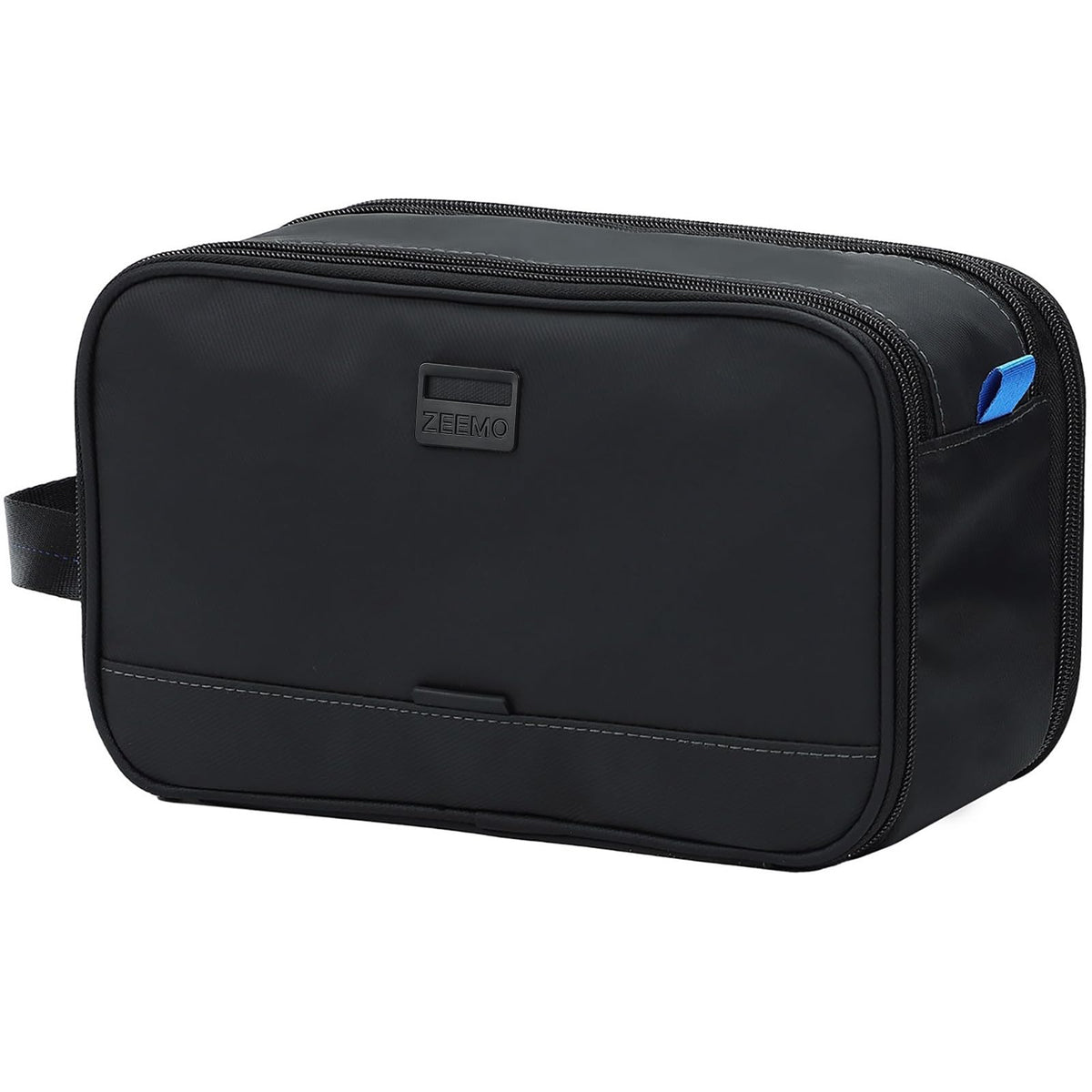 ZEEMO Travel Toiletry Bag for Men, Full Open Dopp Kit with Dual Compartment