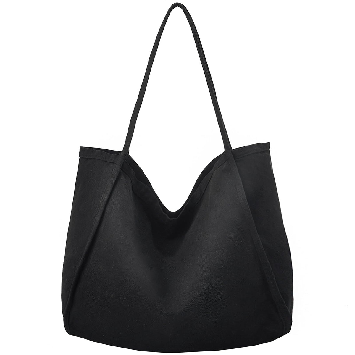 ALUDAPIJU Casual Canvas Tote Bag for Women Large Slouchy Hobo Shoulder Bag for Work Travel Tote Purse Handbags Message Bags