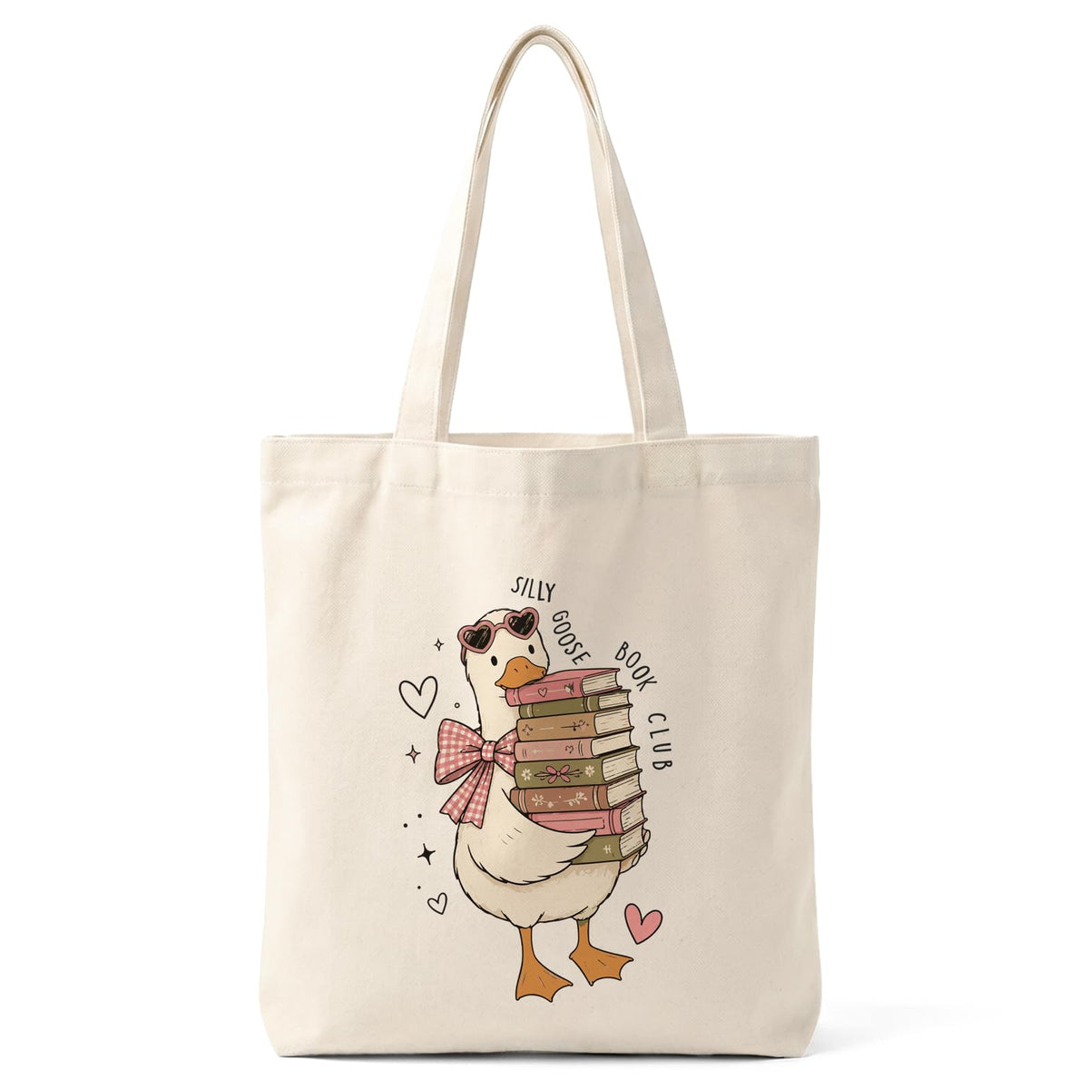 Cute Canvas Tote Bag for Women, Aesthetic Reusable Shoulder Bag, Graphic Reusable Grocery Tote Bag for Shopping, Work