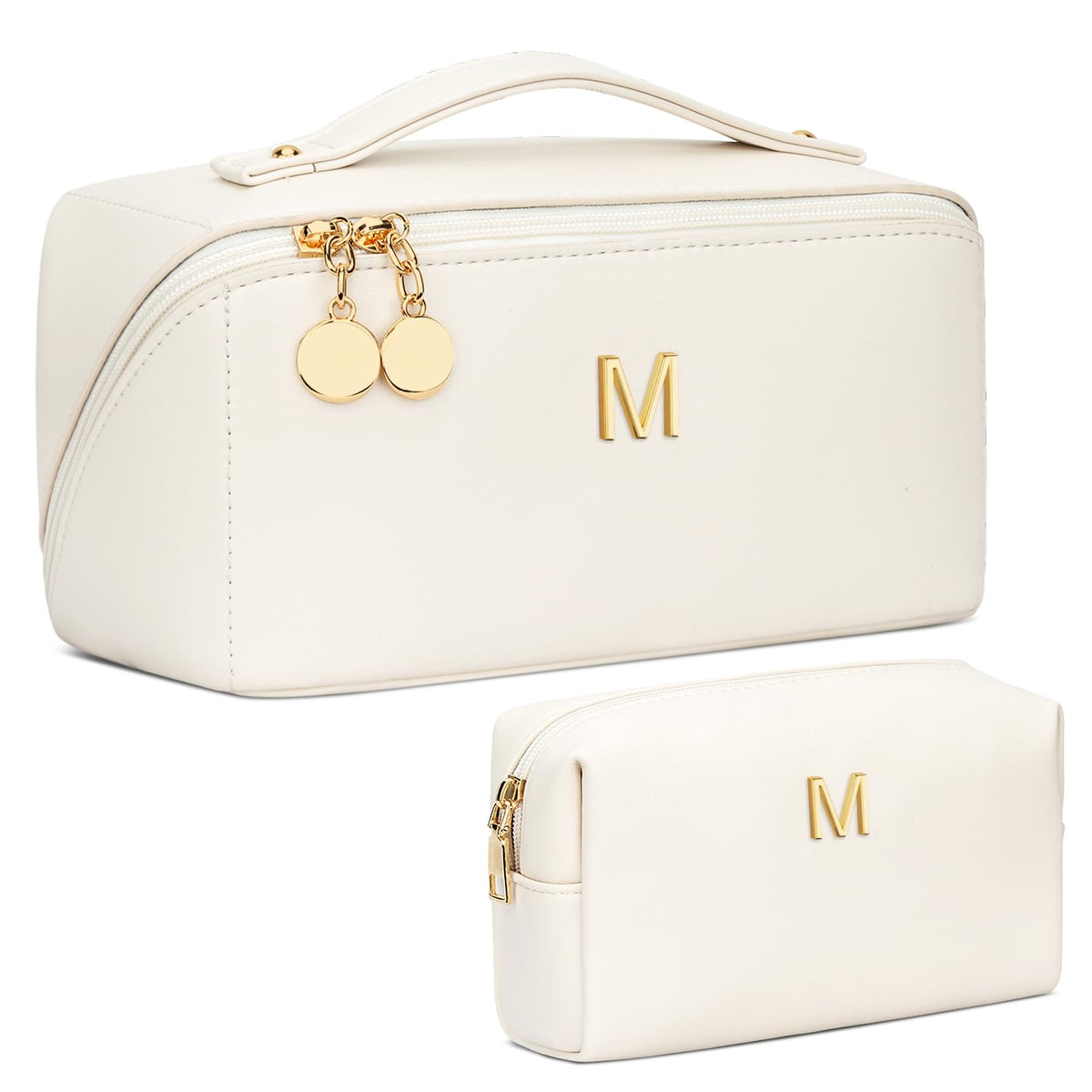 Initial Makeup Bag Personalized Gift for Women Teen Girls