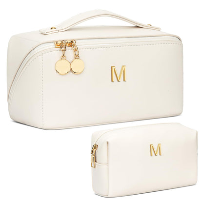 Initial Makeup Bag Personalized Gift for Women Teen Girls