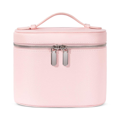 honitty Makeup Bag, Travel Make up Case with Compartments and Handle, Portable Cosmetic Organizer Bags,Toiletry Bag for Women