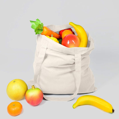 NPBAG 2 | 5 | 15 | 25 | 50 Pack 15'' X 16'' Natural Cotton Tote Bags, Lightweight Blank Bulk Cloth bags with 1pc of PTFE Teflon Sheet (2-Pack)