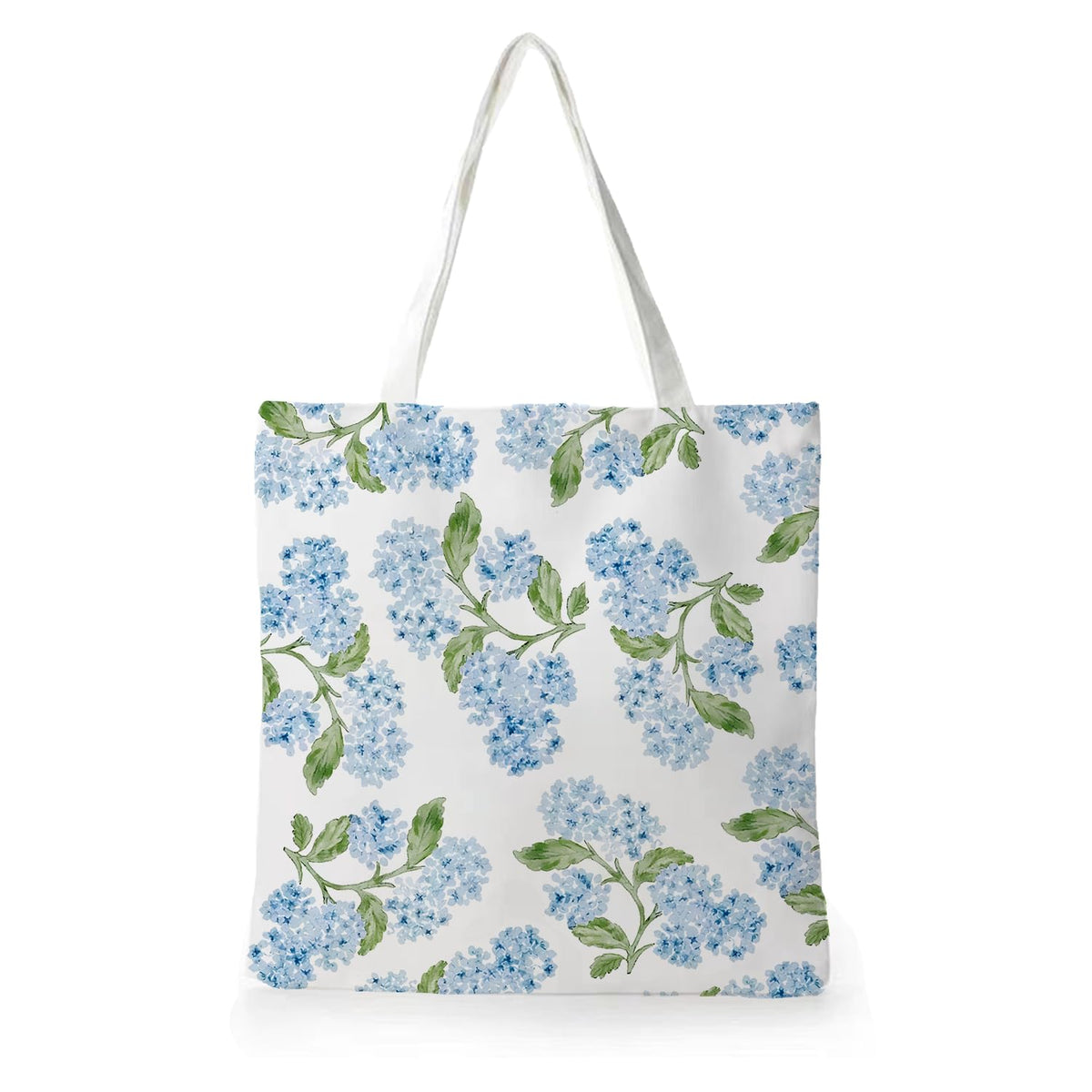 Vintage Floral Canvas Tote Bag