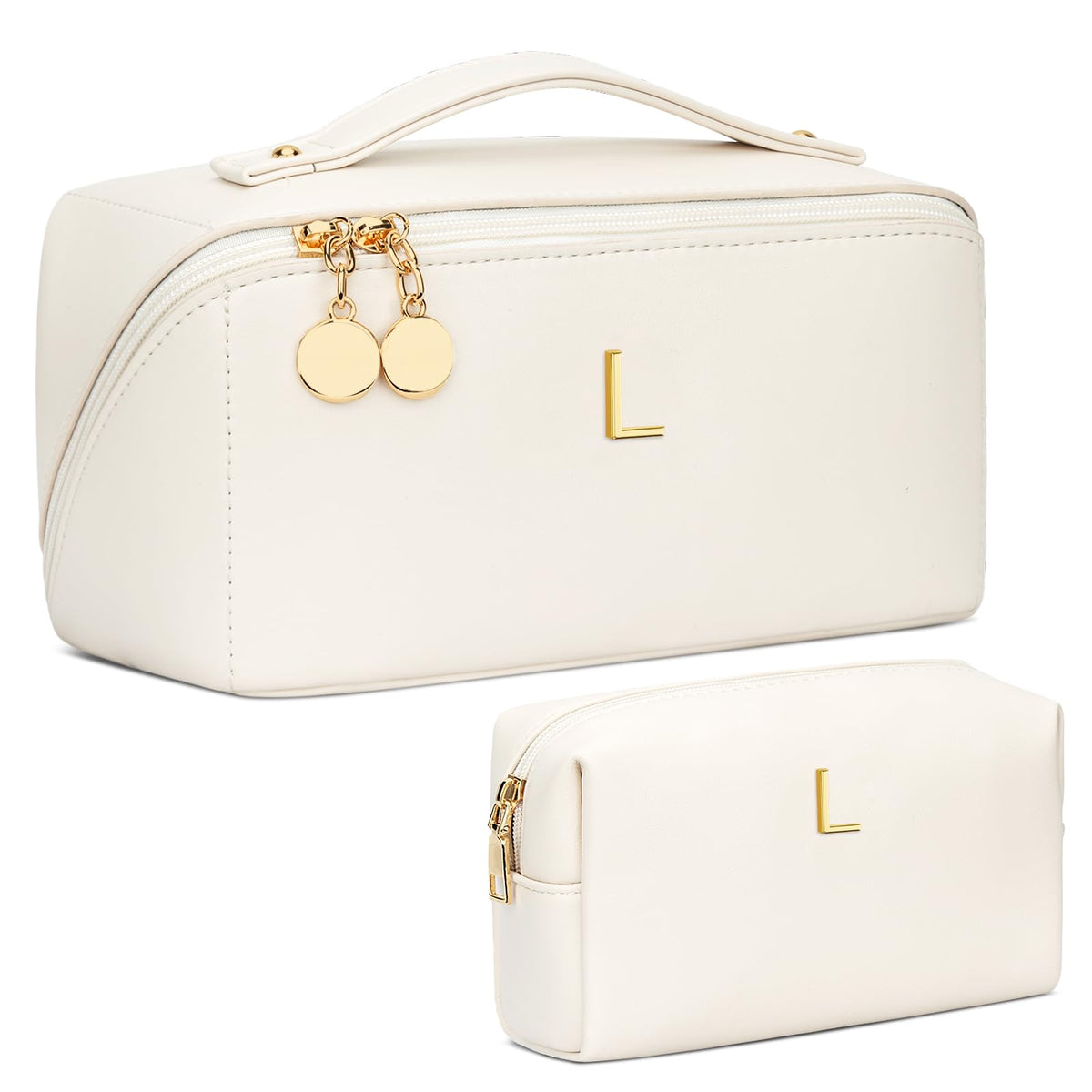 Initial Makeup Bag Personalized Gift for Women Teen Girls