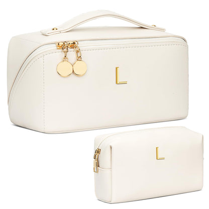 Initial Makeup Bag Personalized Gift for Women Teen Girls